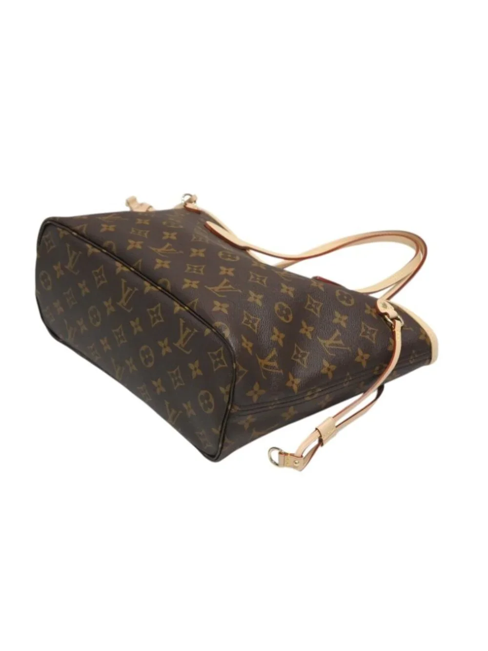 Louis Vuitton Neverfull PM Tote Bag Brown Pivoine